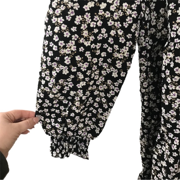 Vero Moda Black Floral Tunic Dress - Picture 4 of 7